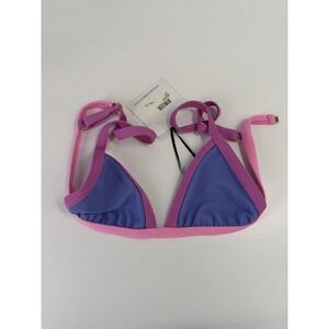 Beach Riot Mika-Becca Bikini Top Size XS NWT BR10203S2 Purple Pink